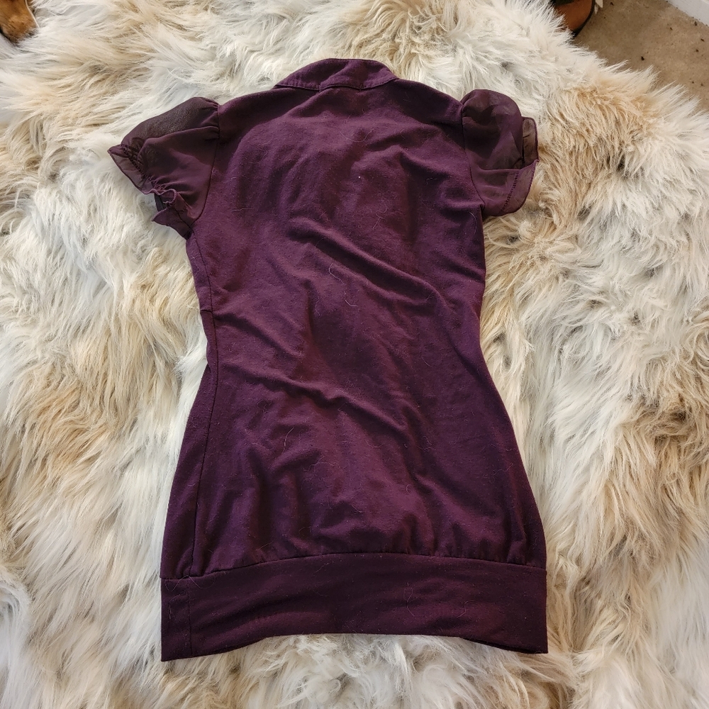 Purple Ruffle Top - Picture 3 of 3